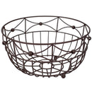 1 of 4:Home Basics Arbor Collection Large Capacity Decorative Non-Skid Steel Fruit Bowl, Oil Rubbed Bronze 