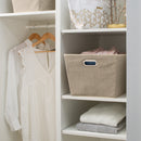4 of 4:Simplify Large Grommet Storage Bin in Faux Jute 