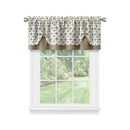 4 of 4:Callie Double Layer Pick Up Valance - 58x14 - Taupe/Silver 