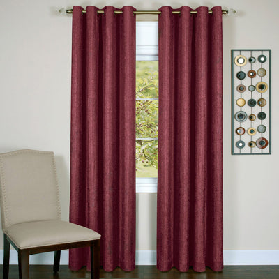 10 of 15:Taylor Crushed Satin Lined Room Darkening Grommet Window Panel, 50x84 Inches 