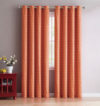 21 of 25:Livingston Textured Room Darkening Grommet Window Panel, 55x84 Inches 