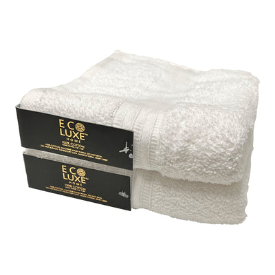 5 of 5:ECO LUXE Paquete de 2 toallas de mano de algodón Lofty, 18 x 28 pulgadas 