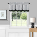 2 of 4:Cantonnière de rideau Westport - 58 x 14 - Noir/Blanc 