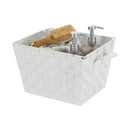 3 of 4:Petit bac de rangement tissé Simplify en gris 