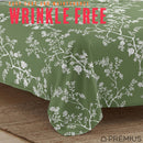 24 of 28:PREMIUS Fernando Soft Wrinkle-Free Microfiber Sheet Set, Green-White 
