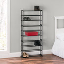 5 of 6:Home Basics Easy Assemble Space-Saving  30 Pair Shoe Tower Multi-Purpose Storage Rack,  Black 