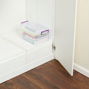 5 of 5:Home Basics 15 Lt Storage Box with Locking Lid, Clear 