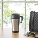 2 of 2:Home Basics Stainless Steel Travel Mug 