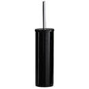 2 of 2:Bath Bliss - Escobilla de baño moderna de aluminio y acero inoxidable con revestimiento extraíble, color negro 