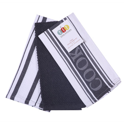 1 of 1:Soho 3-Piece Cool Kitchen Towel Set, 18x26 Inches 