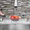 4 of 4:Home Basics Ultra Fine Mesh Stainless Steel Strainer Set with Rubber Handles, Multi-Colored 