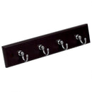 3 of 4:Home Basics 4 Hook Wall Mounted Key Rack, Cherry 