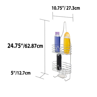 5 of 5:Home Basics Marquee Shower Caddy, Chrome 