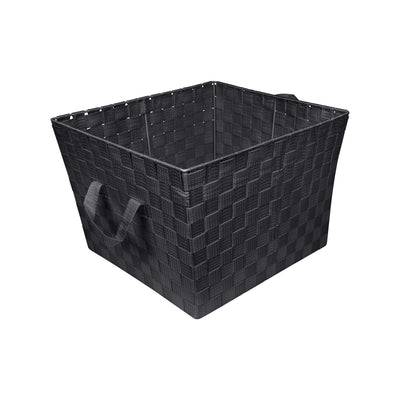 1 of 4:Simplify Large Woven Storage Bin in Black 