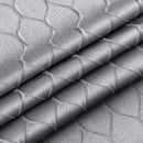 5 of 5:Mackenna Ogee Jacquard Grommet Window Panel, Gray, 52x84 Inches 