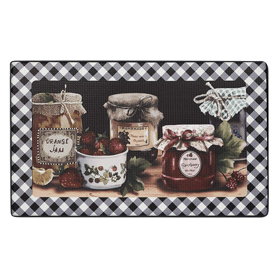 4 of 6:Tapis décoratif anti-fatigue Achim Mason Jars, rouge-brun, 45 x 76 cm 