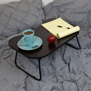 5 of 6:Home Basics Bandeja plegable para cama de portátil de madera oscura 