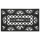 1 of 2:Wrought Iron Rubber Mat 18x30 - Tulip 