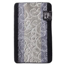3 of 21:Vienna Scroll Two-Tone Non-Slip Soft Bath Rug, 18x30 Inches 
