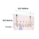 5 of 6:Home Basics 6 Hook Over the Door Hanging Rack, Rose Gold 
