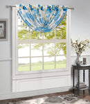 12 of 24:Gwen Dahlia Foil Sheer Rod Pocket Window Panel and Valance Treatments 