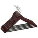 2 of 5:Home Basics Non-Slip Wood Hanger, (Pack of 5), Cherry 