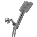 1 of 4:Home Basics Ultimate ShowerBliss - Masajeador de ducha de mano cuadrado de función única, Chome 