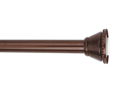 1 of 3:Bath Bliss Tension Shower Rod in Bronze 