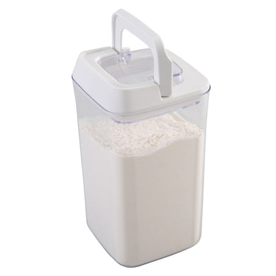 2 of 4:Kitchen Details 1.2L Airtight Stackable Container, Clear-White 