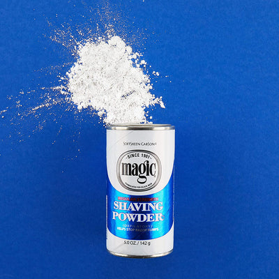 3 of 3:Magic Regular Razorless Shaving Powder for Men, Blue, 5 Ounces 