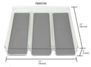 3 of 3:Home Basics 12 x 15 x 2  Plastic Drawer Organizer with Rubber Liner 