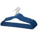 2 of 5:Home Basics  10 Piece Velvet Hanger, Navy 