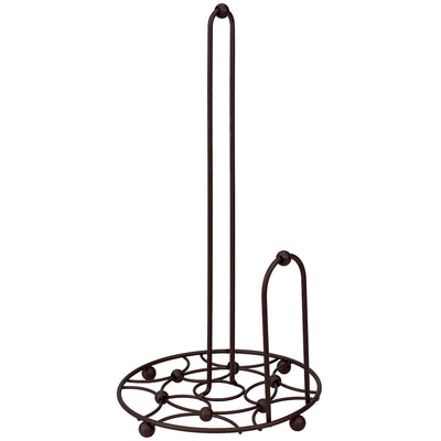 1 of 4:Porte-essuie-tout Home Basics Arbor Collection avec barre de distribution latérale, bronze huilé 
