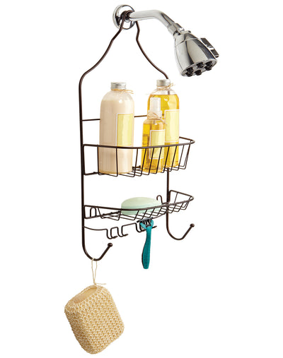 2 of 3:Bath Bliss Contoured Head Design Shower Caddy in Bronze 