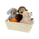 4 of 4:Simplify Small Woven Storage Shelf Bin in Ivory 