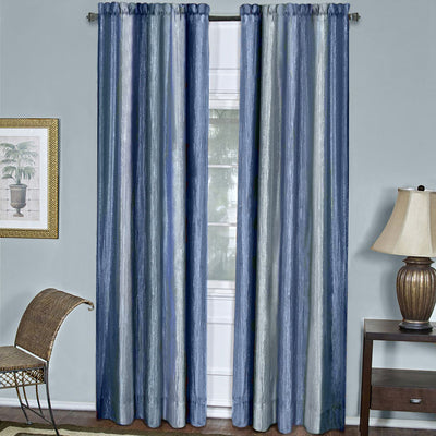1 of 1:Ombre Window Curtain Panel 50x63 - Blue 