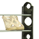 2 of 4:Home Basics Zapatero apilable de metal y plástico, 30 pares, color negro 