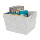 4 of 4:Simplify Large Woven Storage Bin in Grey 