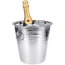 1 of 4:Home Basics Hammered Ice Bucket, Silver, 4.3 Liter 