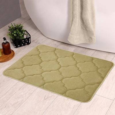 6 of 12:Tapis de bain doux et antidérapant en mousse à mémoire de forme Madison Moroccan, 43 x 61 cm 