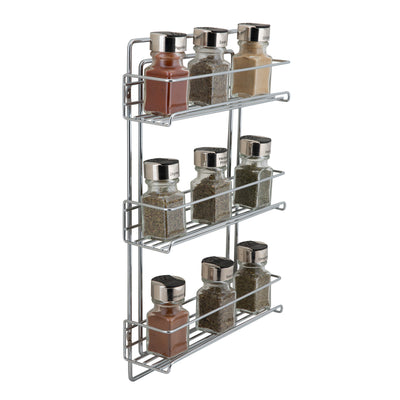 3 of 4:Neu Home 3 Tier Wall Mountable Spice Rack in Chrome 