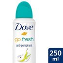 3 of 3:DOVE MEN + CARE Go Fresh Spray antitranspirante con aroma a pera y aloe vera 