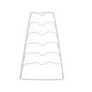 3 of 4:Neu Home 6 Section Cabinet Door Lid Rack in White 