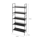 3 of 4:Neu Home 5 Tier Freestanding Shelf in Espresso 