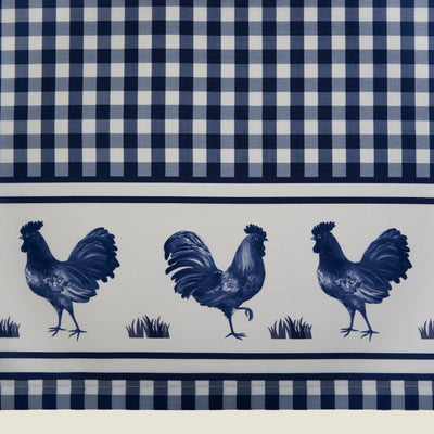 2 of 2:Cantonnière de fenêtre de basse-cour - 58 x 14 - Bleu marine 
