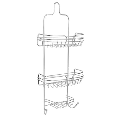2 of 5:Home Basics Sleek Chrome Plated Steel Shower Caddy 
