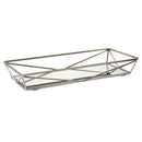 1 of 3:Home Details Geometric Mirrored Vanity Tray in Satin 