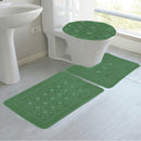 5 of 9:Jenny 3-Piece Diamond Plush Oversized Non-Slip Bath Rug Set 
