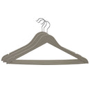 1 of 3:Cintres antidérapants en plastique caoutchouté Home Basics, couleur crème 