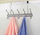 1 of 3:Patère de porte à 5 crochets en nickel satiné Home Basics, motif diamants 